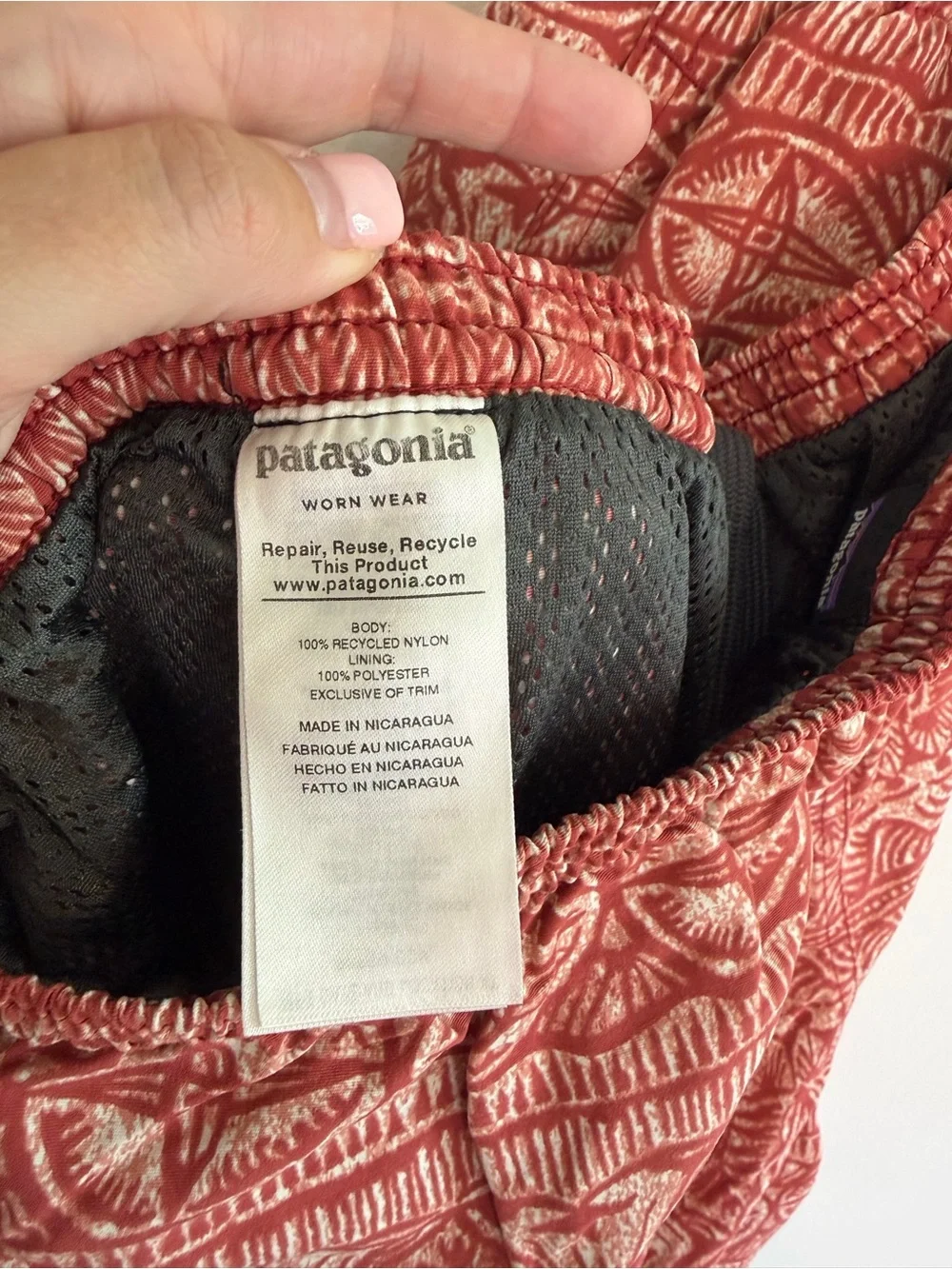 Patagonia Men's Swim Shorts Baggie Size XL